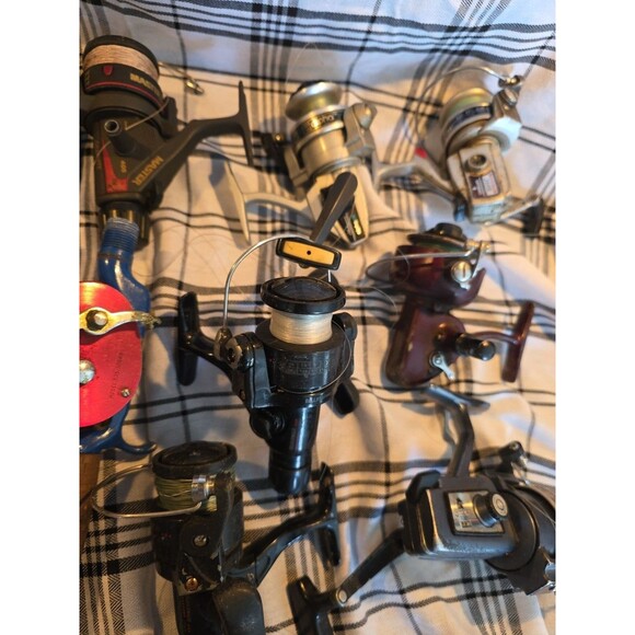 Vintage Fishing Reel Lot Of 12- Zebco 7020 Shakespeare Heddon‎ JC Higgins Ryobi - Picture 4 of 6